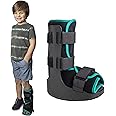 Brace Direct Pediatric Fracture Boot – Kids Walking Boot for Foot Fractures, Ankle Sprains & Post-Op Recovery, Green (Large, US Kids 11.5K–1.5)