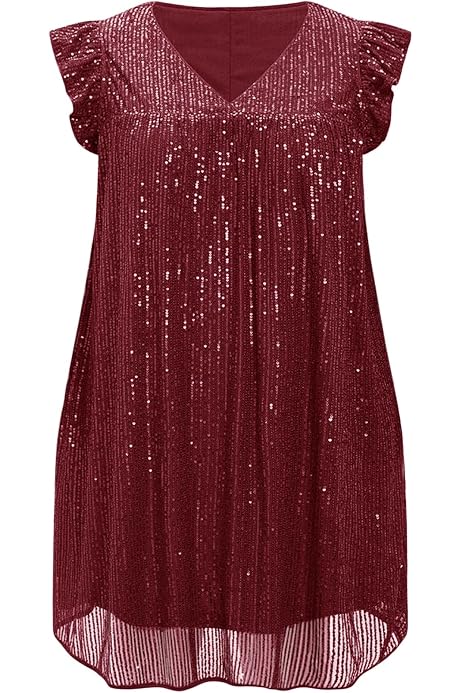 tesco glitter dress F&F Sequin Hem V Neck Sleeveless Dress in Black