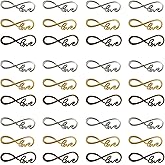 Honbay 60PCS Jewelry Connectors Infinity Love Symbol Connectors Charms Pendants Alloy Jewelry Making Accessories for DIY Bracelets, Anklets, Necklaces, Shoes, Jewelry Making or Crafts