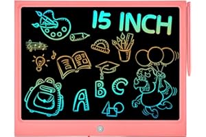 LCD Writing Tablet Kids, Toddler Toys Colorful Doodle Board Drawing Pad, Kids Travel Essentials Painting Games, Educational L