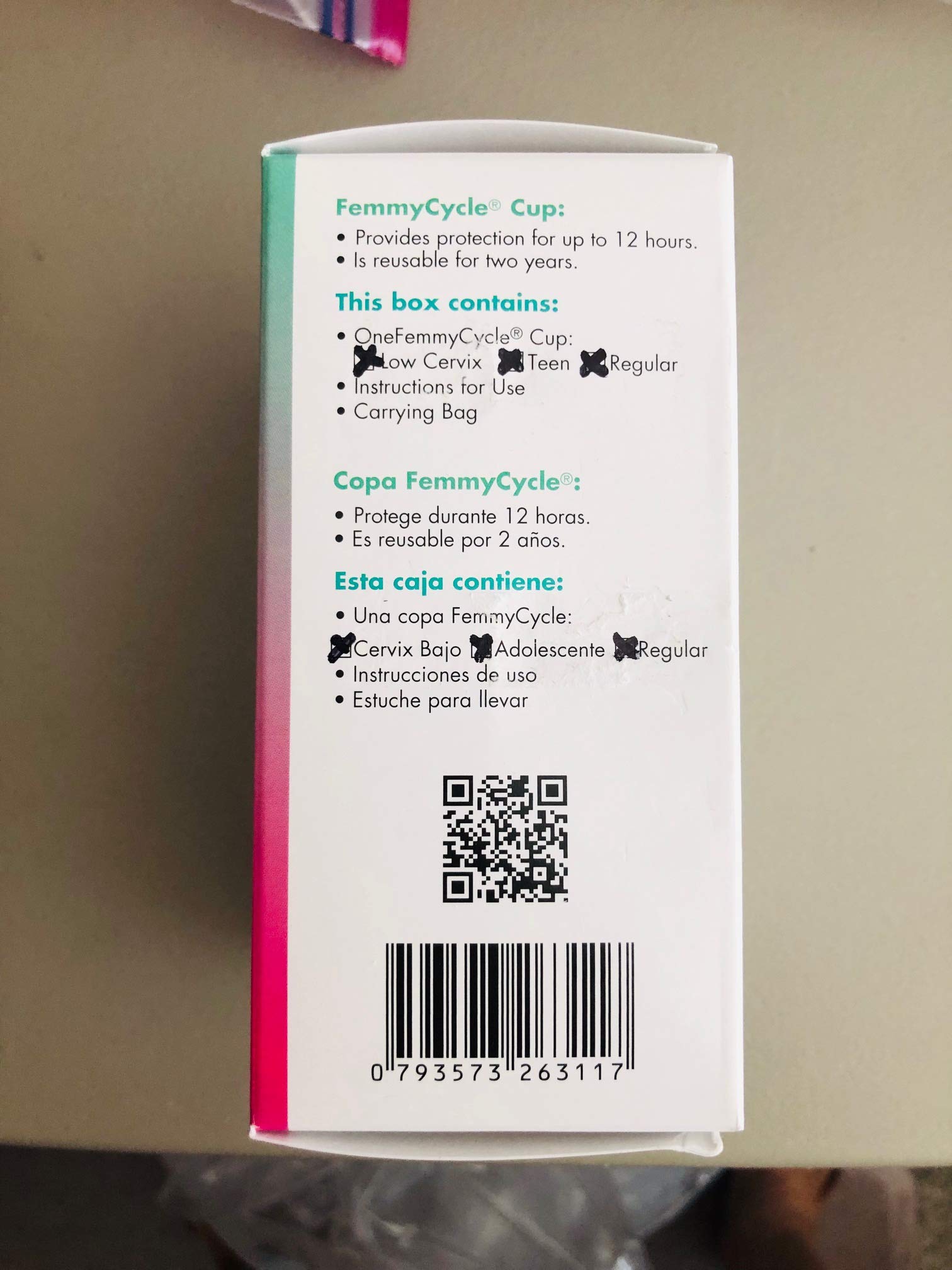 FemmyCycle Menstrual Cup, Soft Period Cup, Reduces Cramping, Custom Flex Fit, 12 Hour Leak