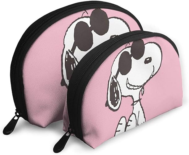 Amazon 化粧ポーチ Snoopy スヌーピー 収納ポーチ メイクポーチ 化粧バッグ 2枚セット 収納バッグ 多機能 化粧ブラシ収納袋 ウォッシュバッグ 旅行用品収納バッグ 大容量 旅行用 出張用 Dgsjhsdjfhdjhfh 財布
