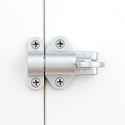 INIRET 4 Packs Self-Closing Latches，Silver Gray
