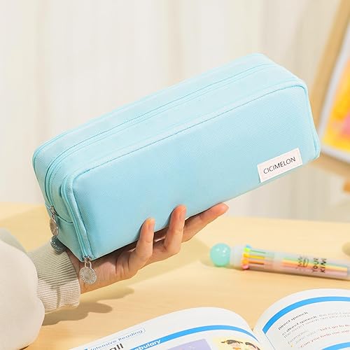 CICIMELON Pencil Case Large Capacity Pencil Pouch Compartments Pencil Bag  Gift for Students Girls Adults Wom
