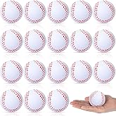 Blulu 30 Packs Baseball Stress Balls Party Favors Foam Mini Baseball Squeeze Balls for Kids, School Carnival Reward and Party Supplies