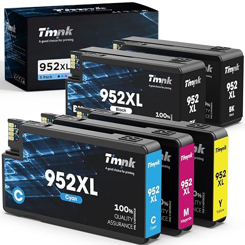 952XL Ink Cartridges Combo Pack Latest Upgrade Replacement 952 952 XL Ink Cartridges Printers Officejet Pro 8710 7720 7740 8715 8720 8730 8740 8210(4 Pack, 1Black 1Cyan 1Magenta 1Yellow