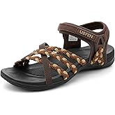 UBFEN Womens Hiking Sandals Walking Outdoor Sports Comfortable Water Sandals with Arch Support Comfortable for Beach Camping Travel Golf
