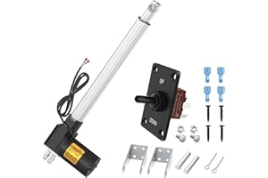 RVMARINEPAT Linear Actuator 12V, 6000N/1320lb Heavy Duty Electric Actuator with 12 Inch Stroke, IP54 Waterproof, with Manual Switch Controller