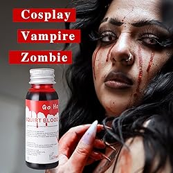 Go Ho Fake Blood Makeup(1 oz),Realistic Effects
