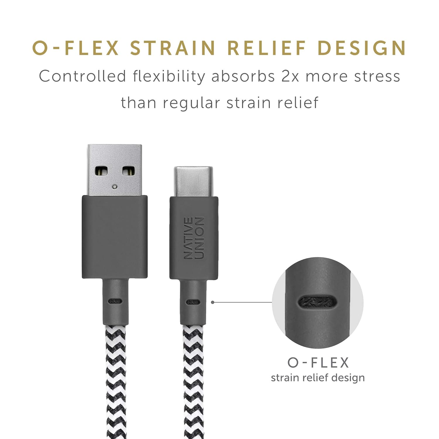 Native Union Belt Cable XL USB-A to USB-C, 3m/10ft Ultra-Strong Charging Cable for iPhone 17/17 Pro/17e, iPhone Air - Image 5