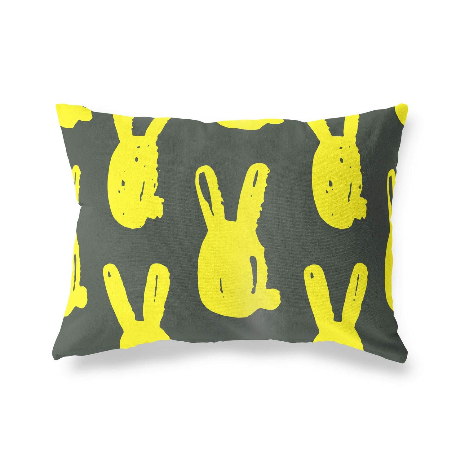 BonaMaison Decorative Cushion Cover, Neon Yellow-Fume Throw Pillow Covers, Home Decorative Pillowcases for Livingroom, Sofa, Bedroom, Size: 45X60 Cm - Designed and Manufactured in Turkey