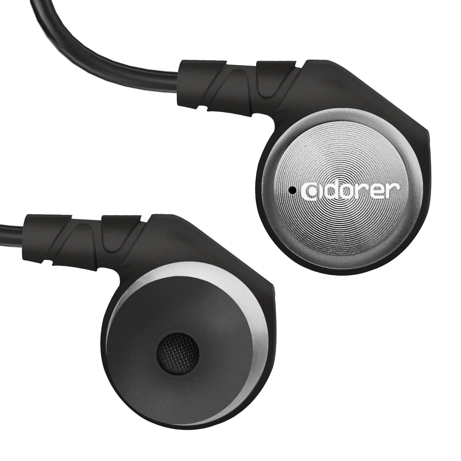 Adorer M9 High Definition In-Ear Monitors with Microphone Noise-Isolating Headphones for Musicians, Singers, Sports - Silver