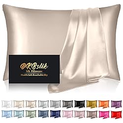 Silk Pillowcase for Hair and Skin, Mulberry Silk