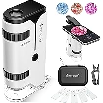 Microscope Numérique OUTACT 50-1000x - Portable 8 LED écran 2" Enfants Loupe Numérique Enfants éducatif