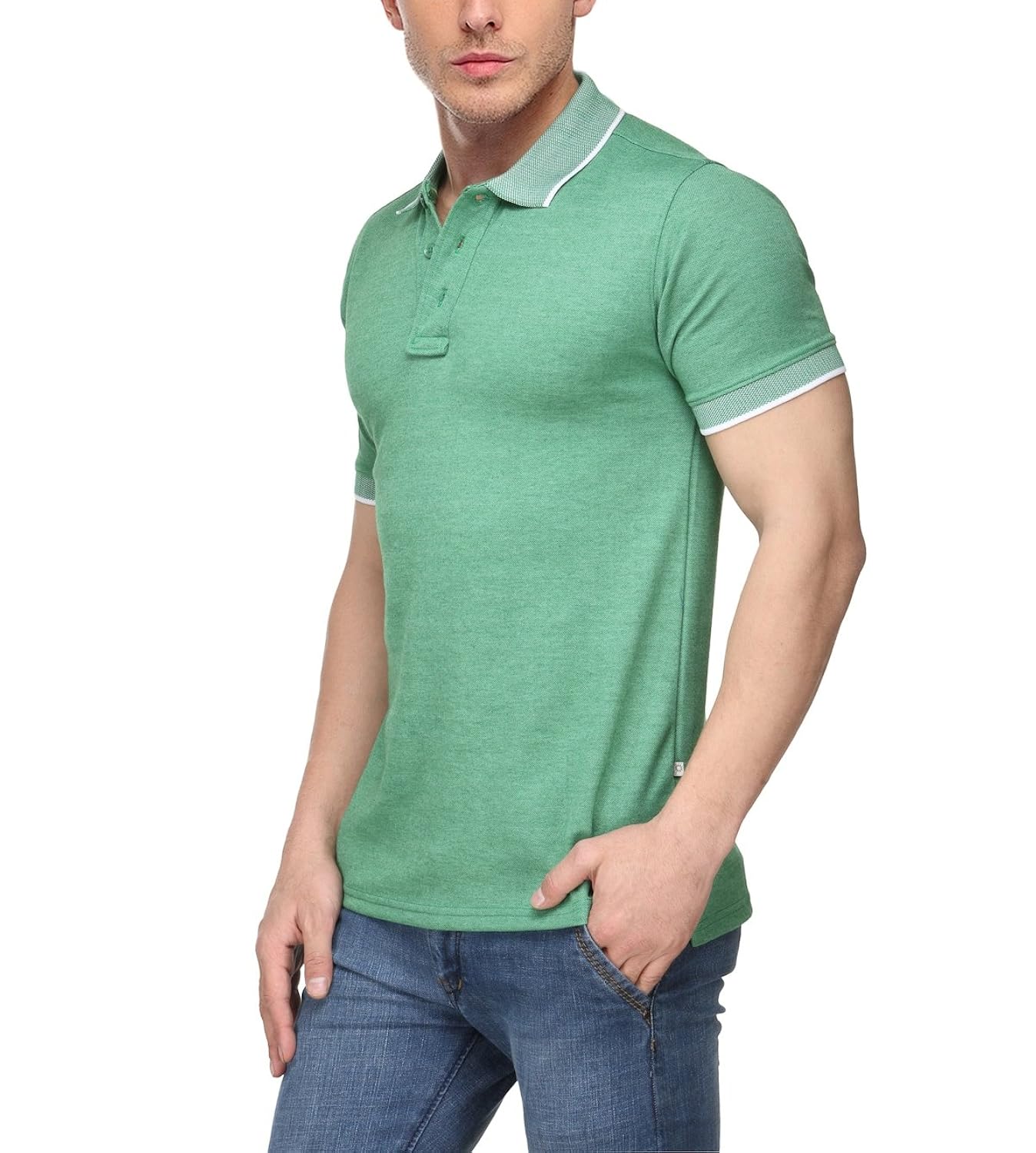 scott international men's cotton polo t-shirt