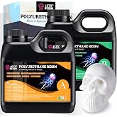 LET'S RESIN Polyurethane Resin, 60oz Fast Cured Resin Within 10 Minutes | 2 Part Casting Resin,Low Viscosity &amp; Low Odor Pourable Liquid Plastic for Casting Models, Prototypes &amp; Resin Craft
