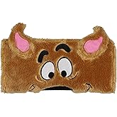 Bioworld Scooby Doo! Cartoon 3-D Ears Fuzzy Scooby Quarter Zip Travel Wallet