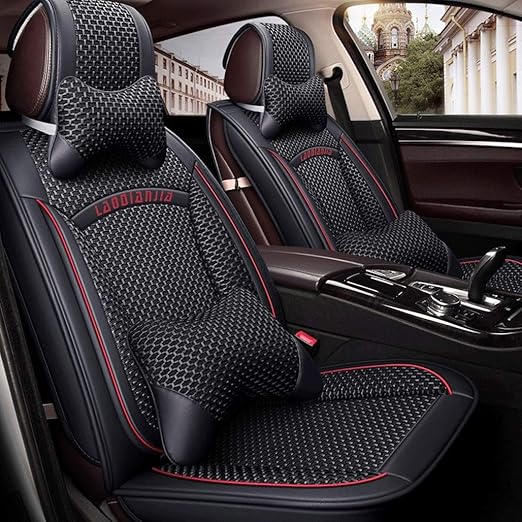 FIAT PANDA ALL YEARS Waterproof Front Car Seat Covers Protectors Grey