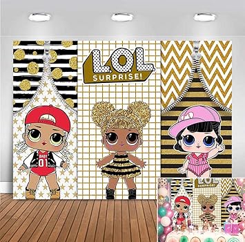 golden glitter dolls