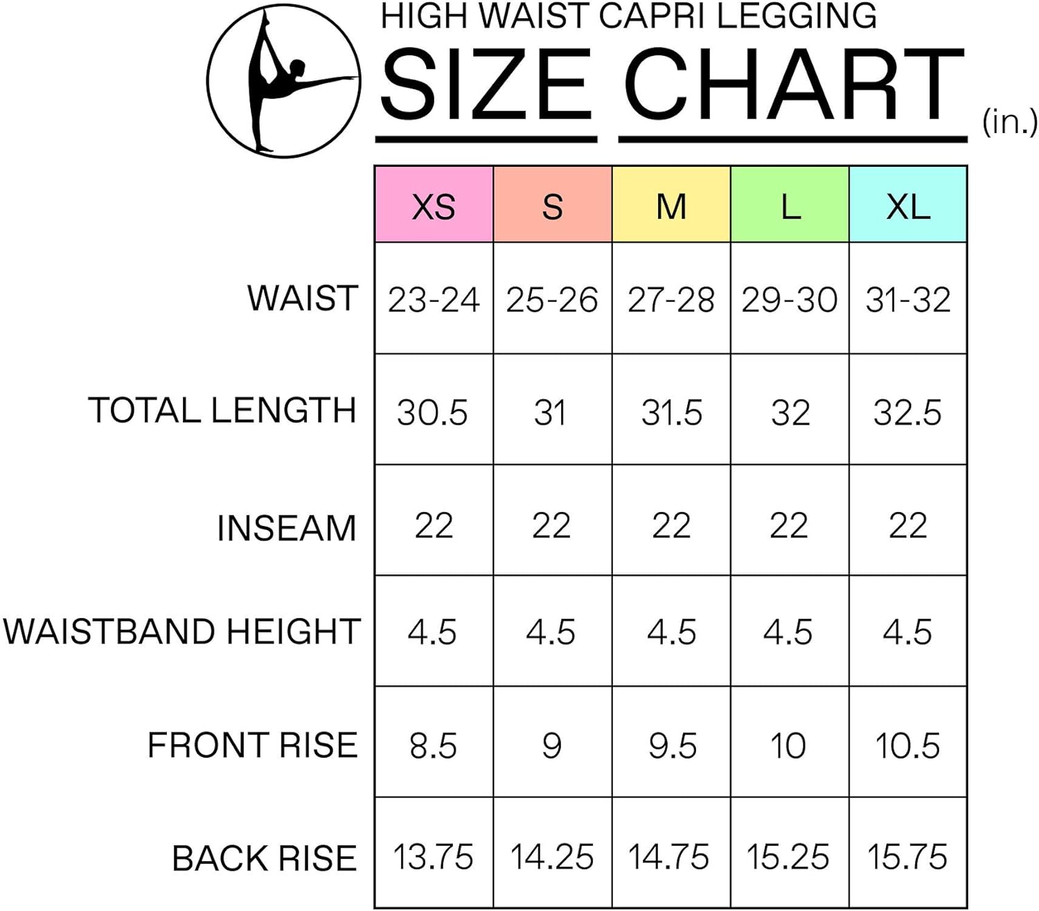 90 Degree By Reflex High Waist Squat Proof Capris - 22” Interlink Workout Capris: Clothing