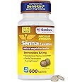 GenCare Senna Laxative 600 Tablets Senna 8.6mg Tablets with Natural Sennosides | Laxatives for Constipation, Bloating, Gas & Irregularity Relief. Safe & Effective | Generic for Senokot
