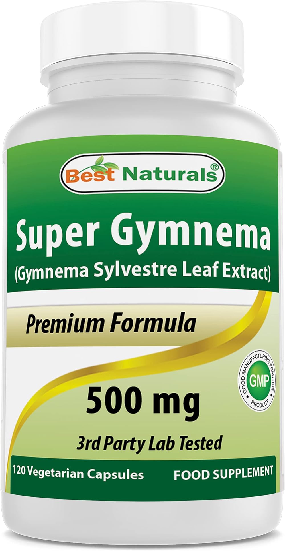 Best Naturals Gymnema Sylvestre 500 mg 120 Capsules Pure 5:1 Extract