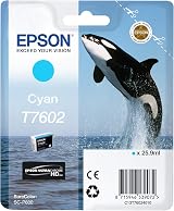Epson T7602 Cyan Ink Cartridge 25.9ml Original