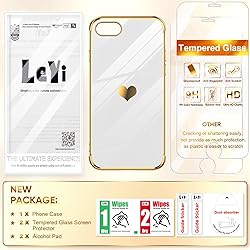 LeYi for iPhone-7 iPhone-8 Case: with Tempered