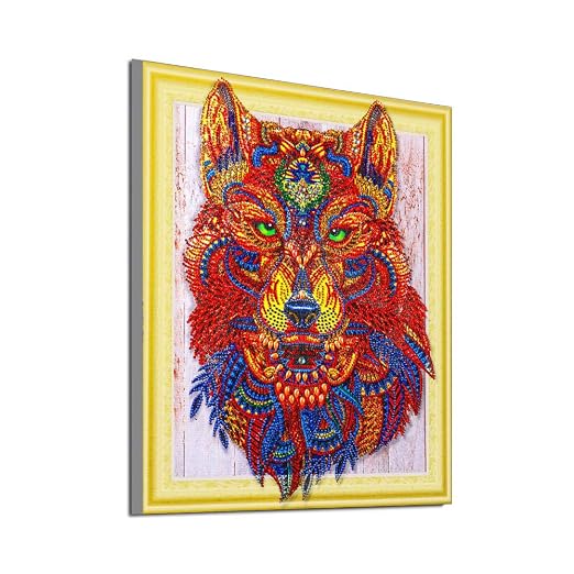 LianMengMVP Pintura Diamante (5d DIY, Flor búho Forma Especial ...