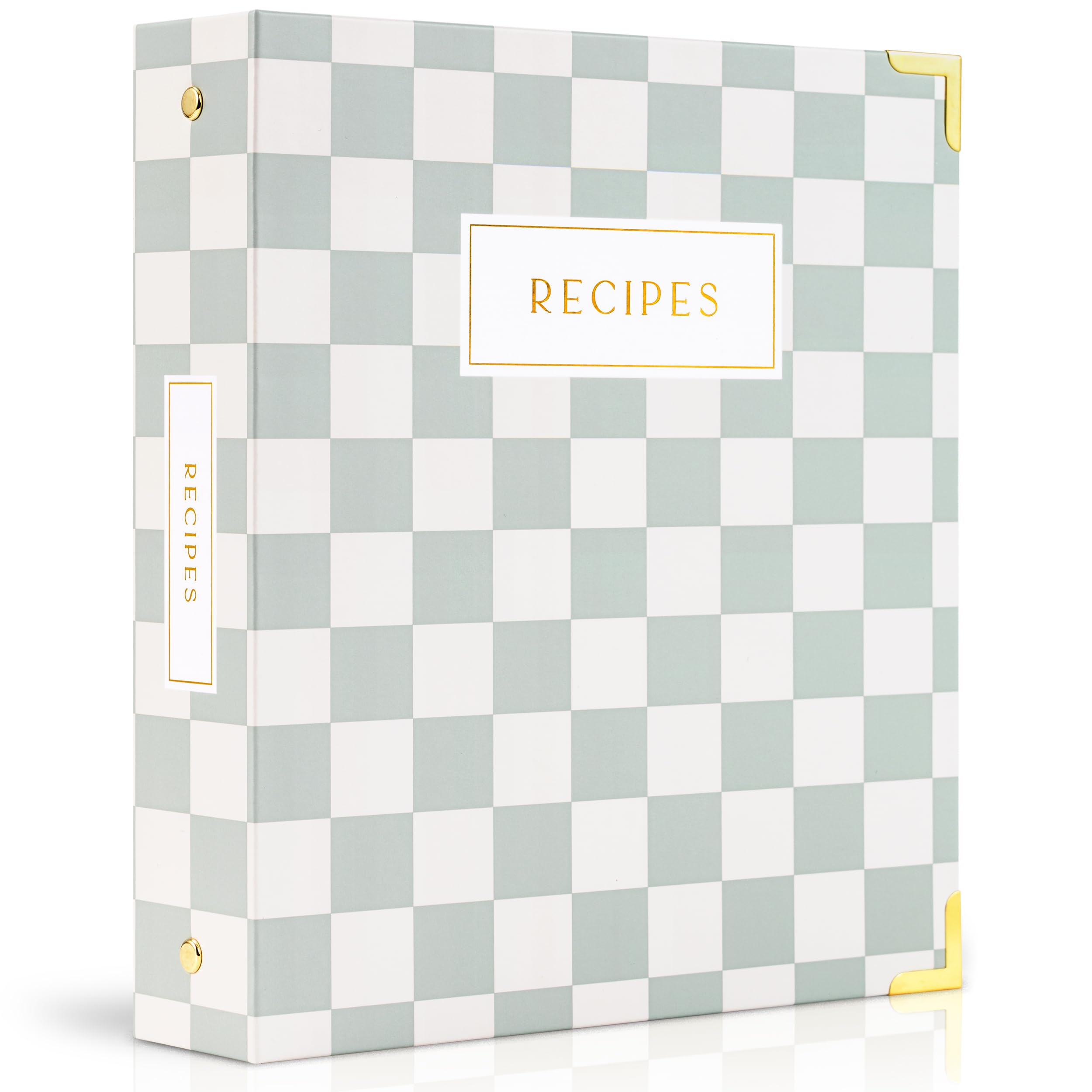 Photo 1 of Aesthetic Recipe Binder with Waterproof Cover - The Perfect Recipe Book with Plastic Sleeves to Write in Your Own Recipes - Quality Blank Cookbook Binder, Cards incl.