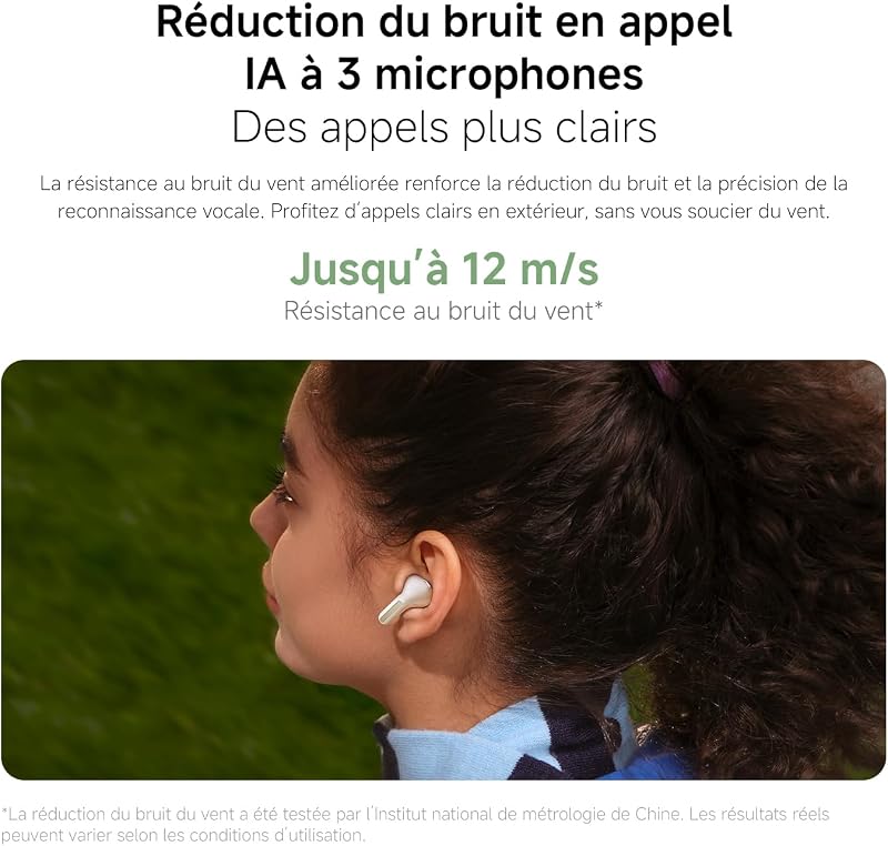Redmi Buds 8, écouteurs sans Fil, autonomie de 11h+44h, Vert