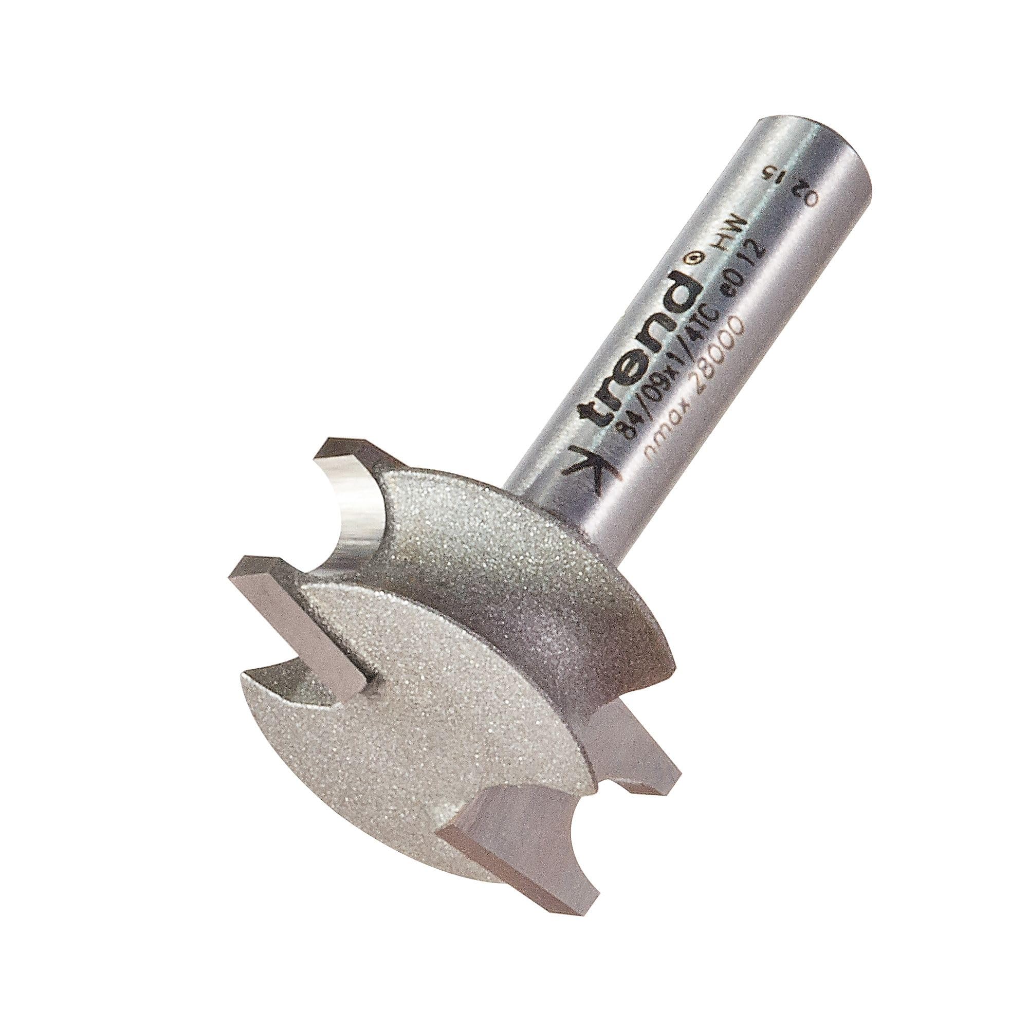 Trend Professional Decor Sunk Bead Router Cutter, 1/4 Inch Shank, 22mm Cut Diameter, 10mm Cut Length, 3mm Radius, 84/09X1/4TC