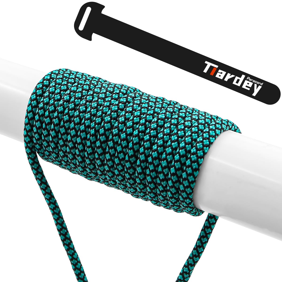 Tiardey PRN-188 Paracord 4mm 100ft (31m) 9 Core Strand,Tear-resistant,Nylon Cord,Mil Spec Type III Paracord,Holds up to 250kg for Outdoor Survival Camping