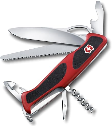 VICTORINOX 　SWISS　ARMY　
希少　本革ケース付　極み美品 Victorinox Swiss Army RangerGrip 61 Swiss Army Knife, Green