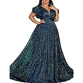 VOUIAO Women Plus Size Wedding Guest Summer Long Prom Dress A Line Elegant Formal Evening Party Cocktail Bridesmaid Gown