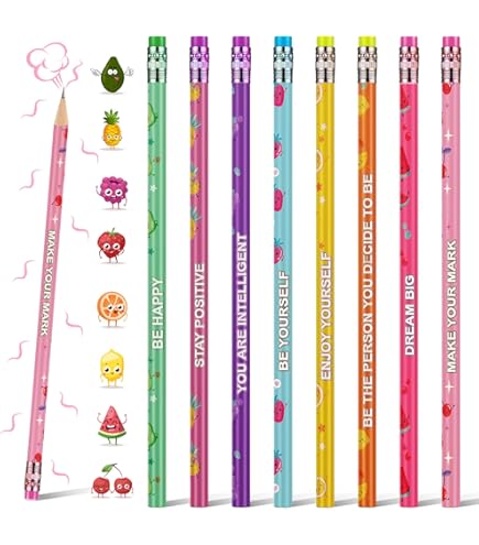 YIHUANYIFA 24pcs Thanksgiving Pencils With Eraser For Kids Wood Pencils Bulk For
