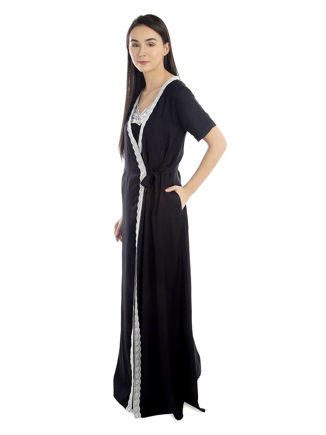 patrorna women's nightwear robe size s -7xl