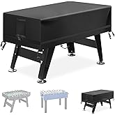 Kovshuiwe Foosball Table Protection Cover 58"x52"x30"(LxWxH ) | Outdoor Waterproof Soccer Table Cover Heavy Duty 520D Oxford Cloth Rectangular Patio Football Game