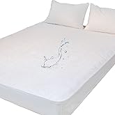 Kingnex Waterproof Twin XL Mattress Protector for College Dorm Room Extra Long Twin Bed Soft Bamboo Viscose Terry Top Quiet B