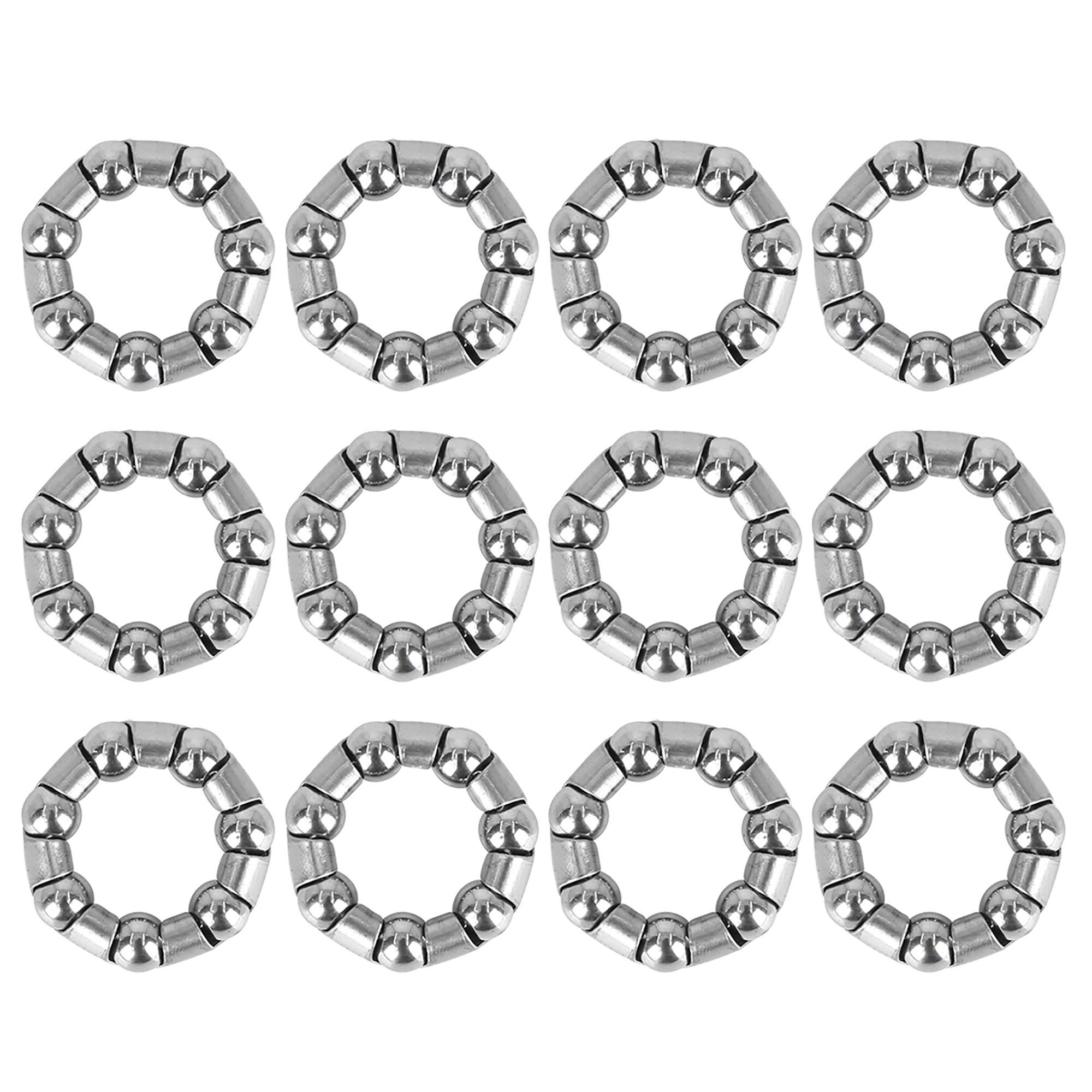 X AUTOHAUX 12pcs 25mm Crank Bearings Rear Wheel Bearing Retainer for Bicycle