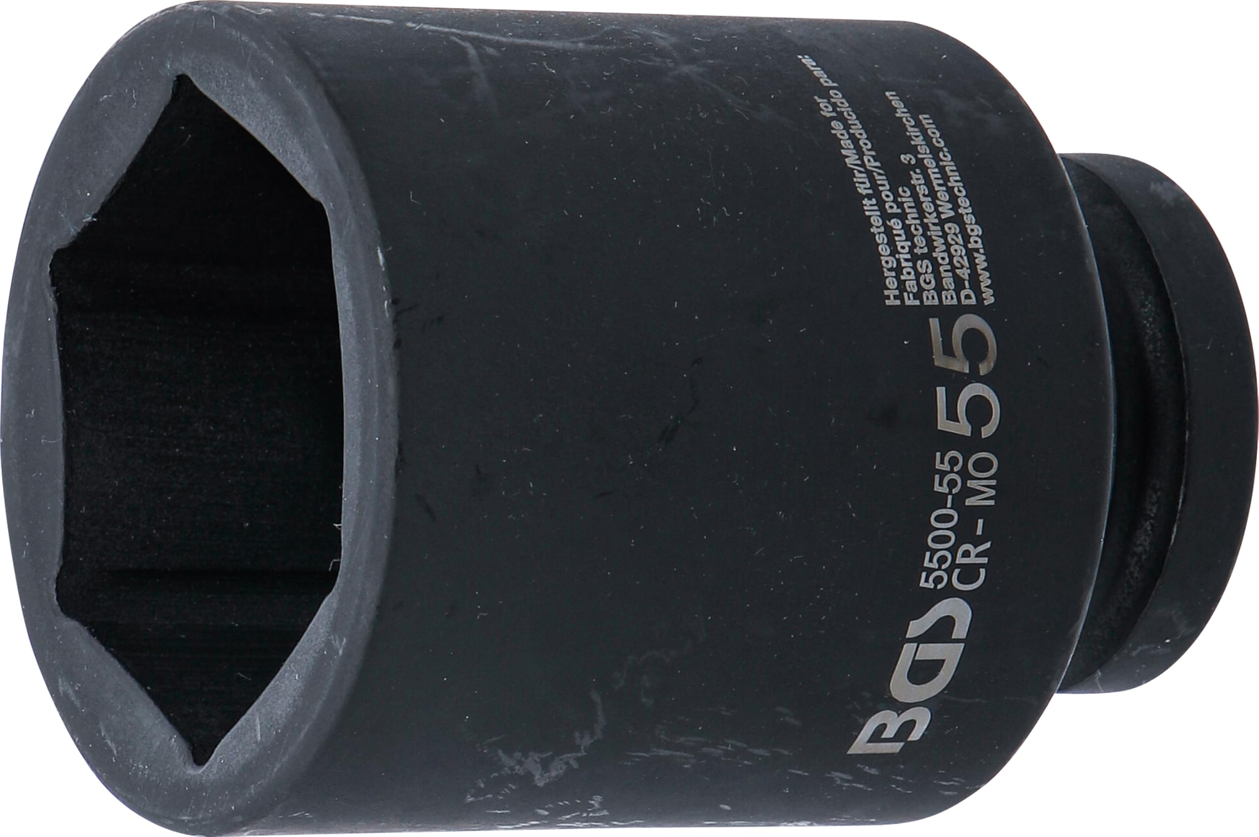 BGS 5500-55 | Impact Socket Hexagon, deep | 25 mm (1") Drive | 55 mm