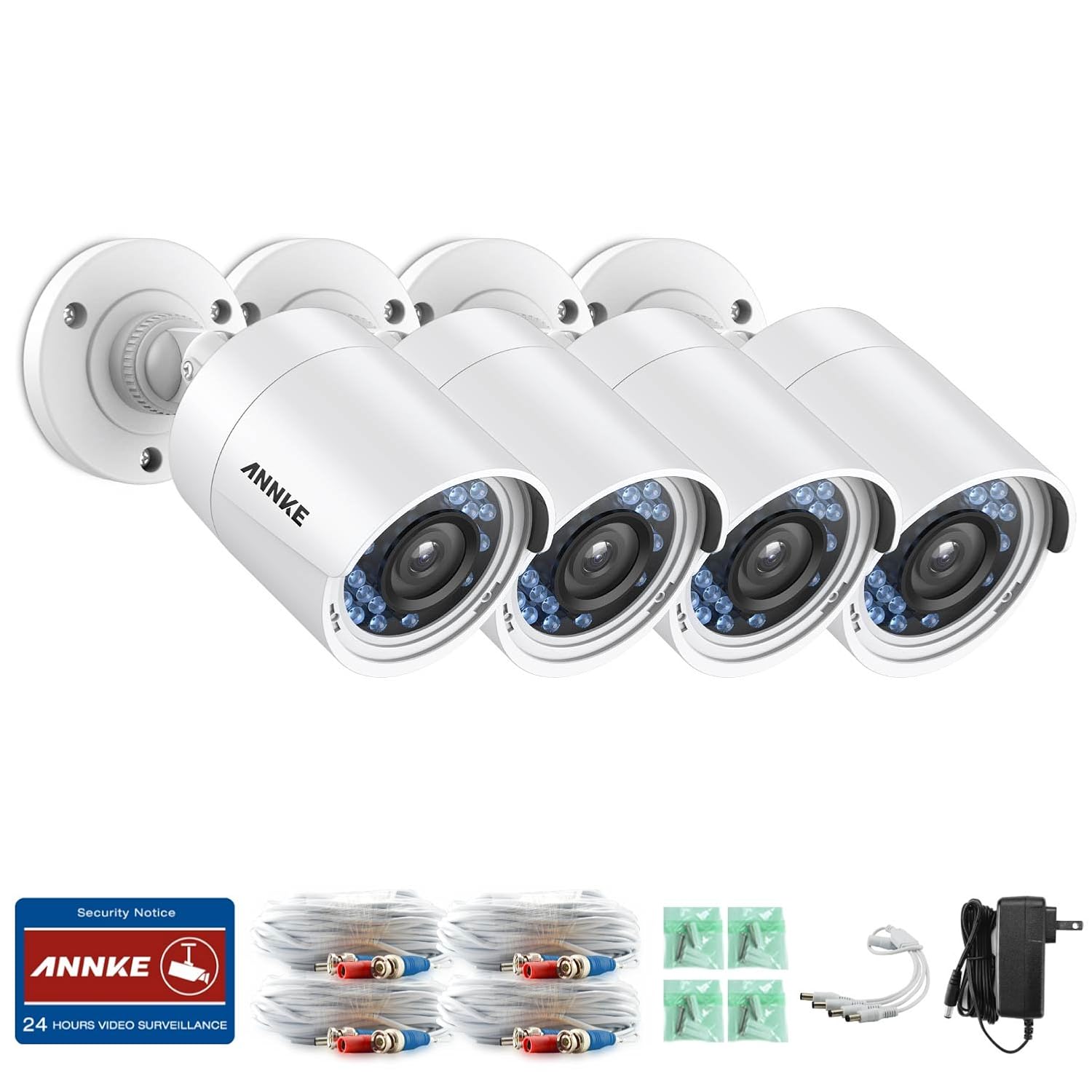 ANNKE HD TVI 720P Home Security Camera System with Super Day Night