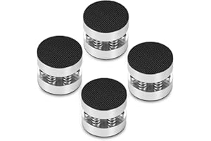 Nobsound 4PCS Silver Aluminum Spring Speakers Spikes Isolation Stand for HiFi Amplifier/Speaker/Turntable/Player