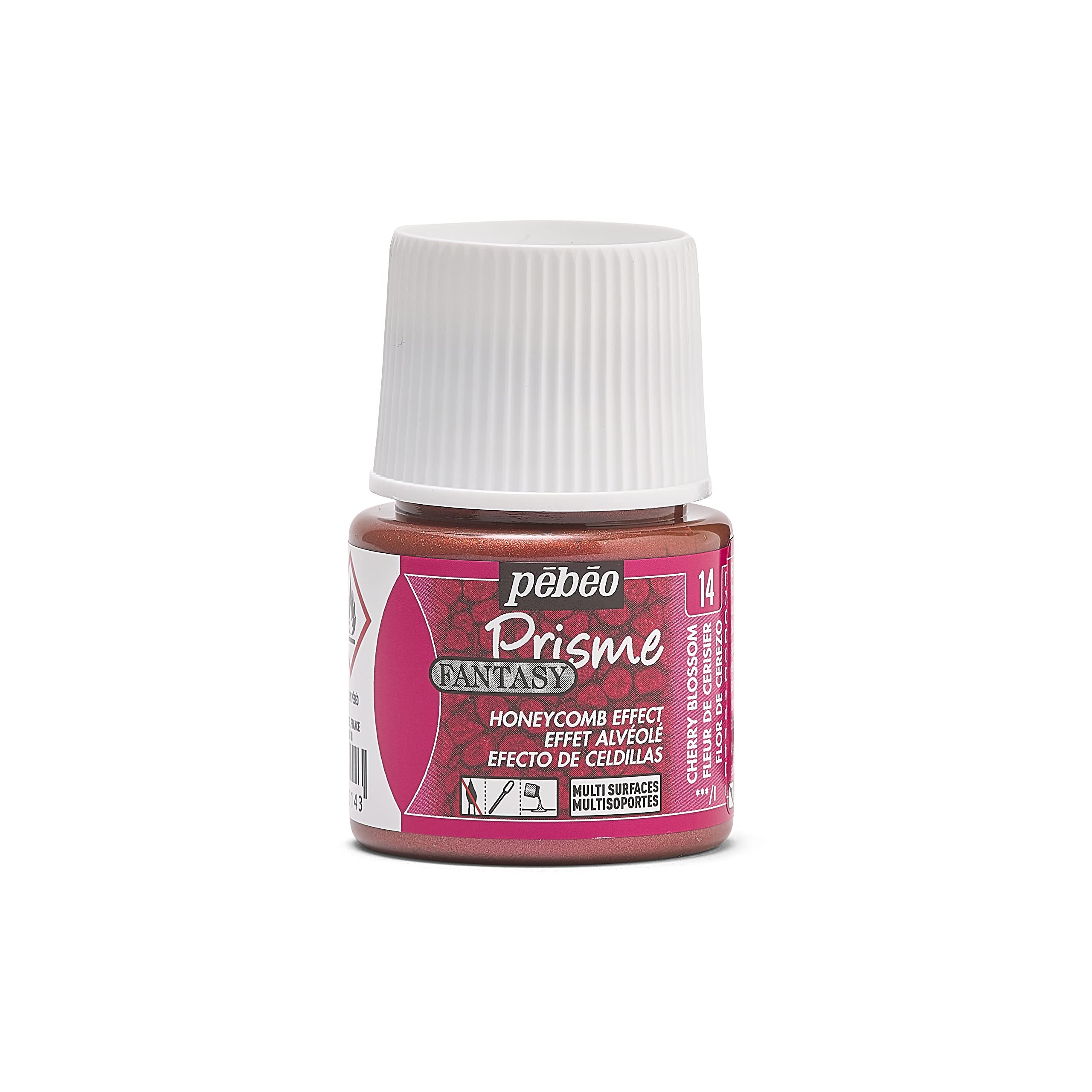 PEBEO 166014 45 ml Fantasy Prisme, Cherry Blossom, red