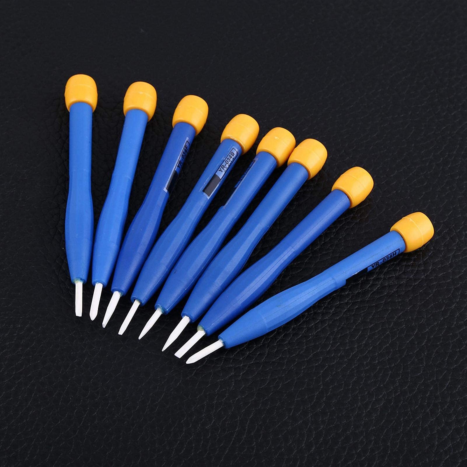 Atyhao 8pcs Adjust, Screwdriver Hard Plastic Frequency Screwdriver Anti-Static Ceramic Plastic Set Hand Tools Home Useful New