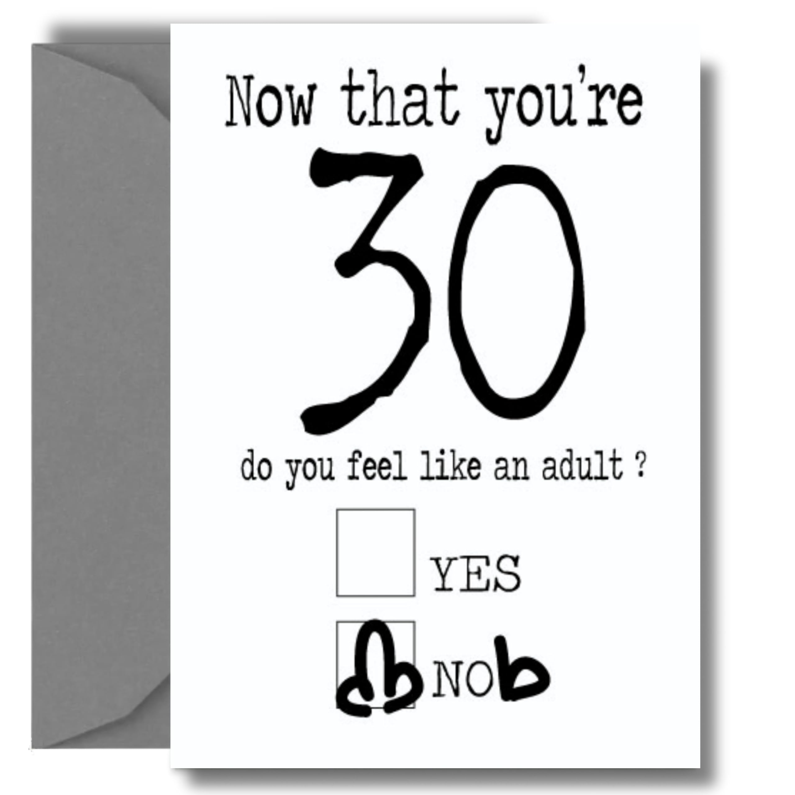 Funny Milestone Birthday Card For Him – 21st, 30th, 40th, 50th, 60th Age Range Collection (30th)