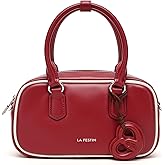 LA FESTIN Shoulder Purses for Women Retro Boston Handbag with Adjustable Strap for Travel and Party