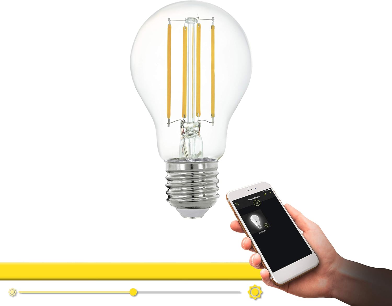 Eglo Connect Light Bulb, 6 W, Clear, L 105 mm diameter 60 mm