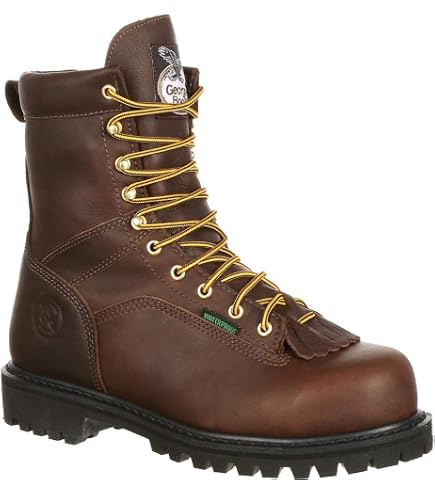 Georgia Boot Ltx Logger Composite Toe Waterproof Work Boot in Black for Men