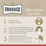 Proraso Shaving Soap in Bowl for Coarse Beards 150ml Sandalwood Shea Butter Red view 5